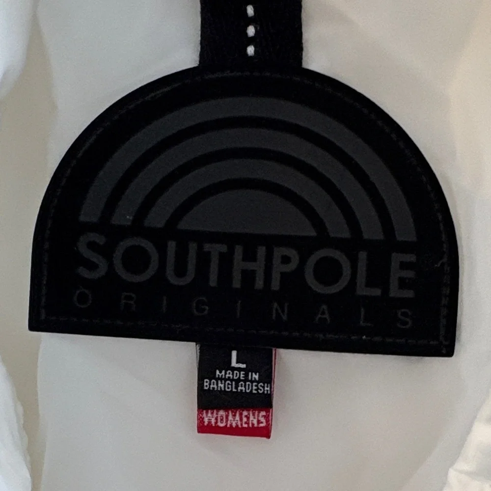 Women's Southpole white ski/puffer jacket - Picture 5 of 9